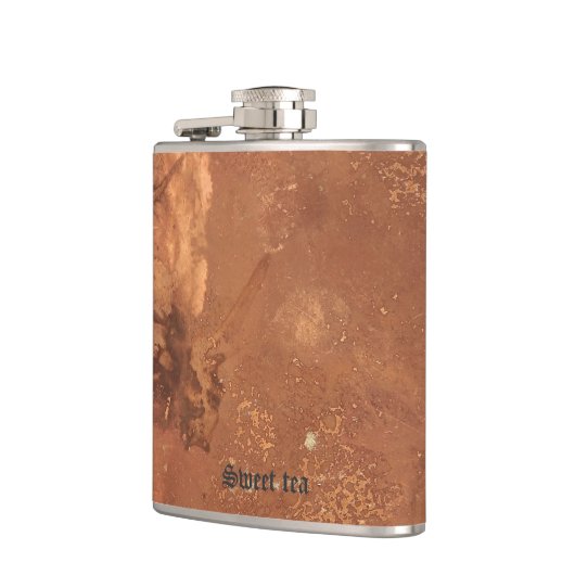 Kupfer-Süßtee Flachmann (Links)