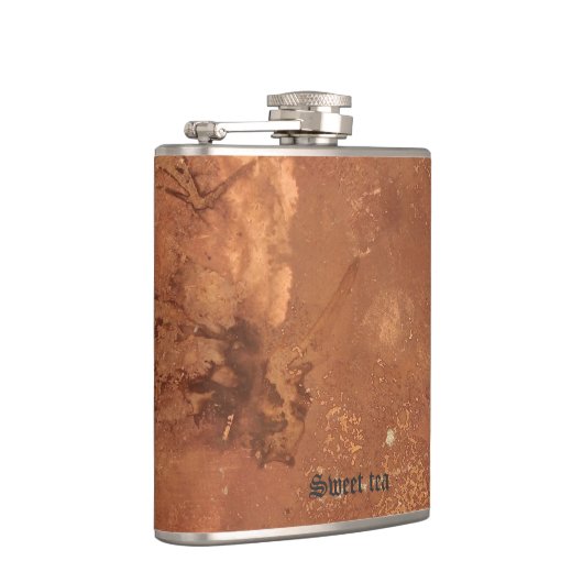 Kupfer-Süßtee Flachmann (Rechts)