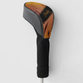 Kupfer-Taue-Monogramm Golf Headcover (angewinkelt)