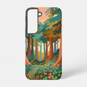 Kupfer-Teal-Redwood-Wald-Android-Handyhülle Samsung Galaxy Hülle