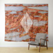 Kupfer Terracotta Marble Foto Stand Hintergrund Wandteppich (Beispiel (Horizontal))