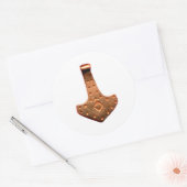 Kupfer Thammer Hammer weiß große runde Aufkleber (Umschlag)