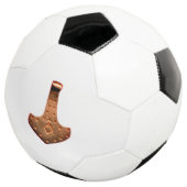 Kupfer Thammer Hammer weiße Fußball (Dreiviertel)
