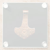 Kupfer Thammer Schwarzer Untersetzer (Rückseite)