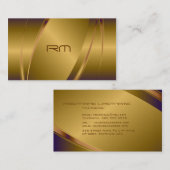 Kupfer-Tint-Metallic-Look-Stainless-Steel-Muster Visitenkarte (Vorne/Hinten)