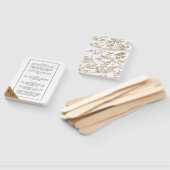 Kupfer Toile / Mocha Mousse Menü Fächer (Non-assembled)