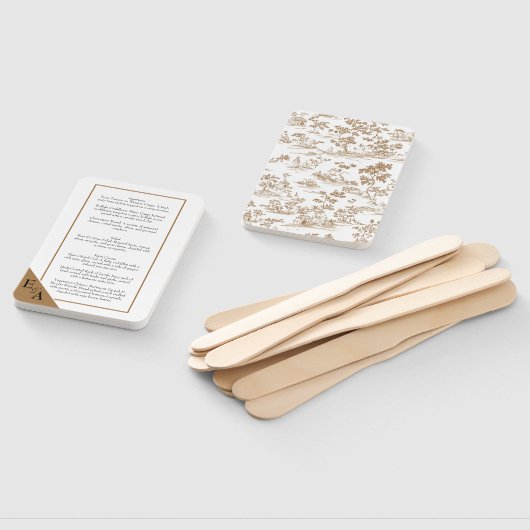 Kupfer Toile / Mocha Mousse Menü Fächer (Non-assembled)