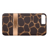 Kupfer-Töne Leopard-Tierdruck Case-Mate iPhone Hülle (Rückseite (Horizontal))