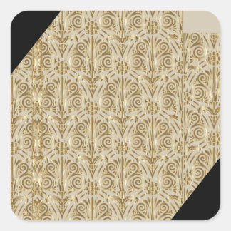 Kupfer-Touch Quadratischer Aufkleber