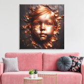 Kupfer-Träume der Unschuld Leinwanddruck (Insitu (Wohnzimmer))