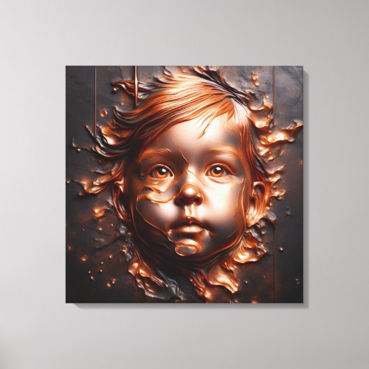 Kupfer-Träume der Unschuld Leinwanddruck (Vorderseite)