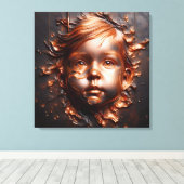 Kupfer-Träume der Unschuld Leinwanddruck (Insitu (Holzboden))