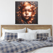 Kupfer-Träume der Unschuld Leinwanddruck (Insitu (Schlafzimmer))