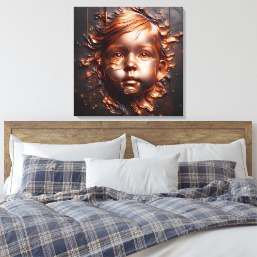 Kupfer-Träume der Unschuld Leinwanddruck (Insitu (Schlafzimmer))