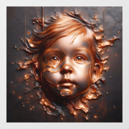 Kupfer Träume von Unschuld Fensterklammern Fensteraufkleber