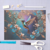 Kupfer und Abalone Hummingbird l Decoupage Gewebe Seidenpapier (Handwerk)