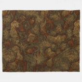 Kupfer und Bronzestein Abstrakt Fleecedecke (Vorderseite (Horizontal))