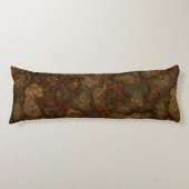 Kupfer und Bronzestein Abstrakt Seitenschläferkissen (Vorderseite)