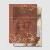 Kupfer- und Gold-Probe Pergament Einladungen (Versatz (Ehepaar))