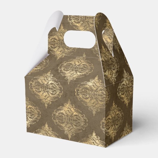 Kupfer und Gold Vintage Damaskus Geschenkschachtel (Vorderseite)