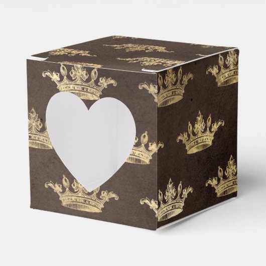 Kupfer und Gold Vintage königliche Krone Geschenkschachtel (Vorderseite)
