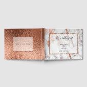 Kupfer und Marmor Hochzeit kühne Eleganz Gästebuch (Voll)