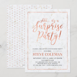Kupfer und Marmor | Modern Surprise Retirement Par Einladung
