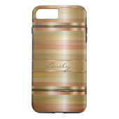 Kupfer und Metallstreifen Case-Mate iPhone Hülle (Rückseite)