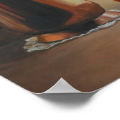 Kupfer und orangefarbene Kunstdrucke Poster (Ecke)