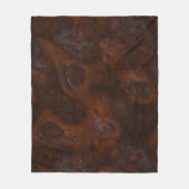 Kupfer und Rost Fleecedecke (Vorderseite)