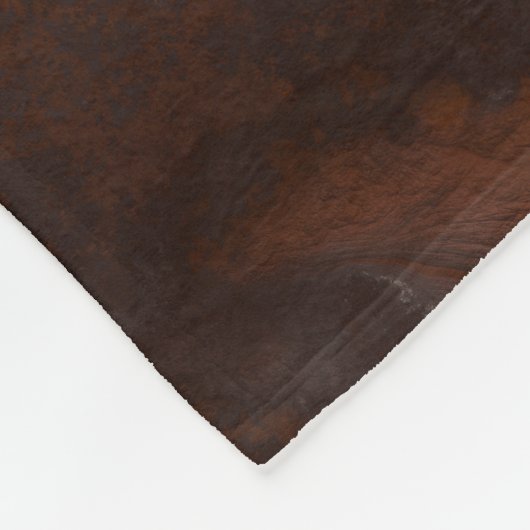 Kupfer und Rost Fleecedecke (Ecke)