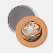 Kupfer und schwarz gefärbter Marmor Magnet (Vorderseite/Rückseite)