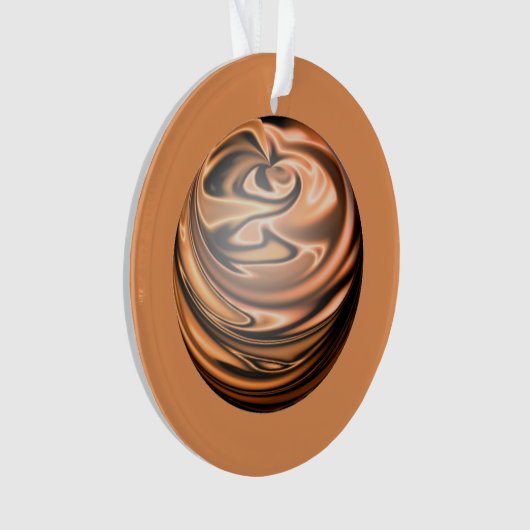 Kupfer und schwarz gefärbter Marmor Ornament (Vorderseite)
