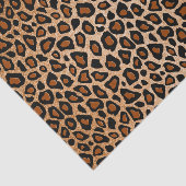 Kupfer und Schwarz-Leopard-Tierdruck Seidenpapier (Ausschnitt)
