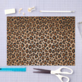Kupfer und Schwarz-Leopard-Tierdruck Seidenpapier (Handwerk)