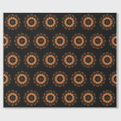 Kupfer- und Schwarz-Mandala-Muster 4 Geschenkpapier (Flach)