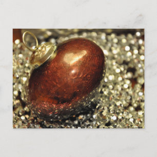 Kupfer- und Silber-Ornament, Weihnachtsbaum, Feier Postkarte