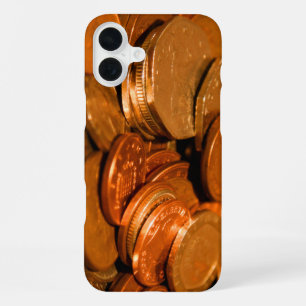 Kupfer- und Silbermünzen iPhone 16 Plus Hülle