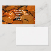 Kupfer- und Silbermünzen Visitenkarte (Vorne/Hinten)