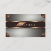 Kupfer und Stahl verzinkt Visitenkarte (Vorderseite)