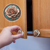 Kupfer und türkische Rose Keramikknauf