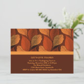 Kupfer verlässt Einladung (Stehend Vorderseite)