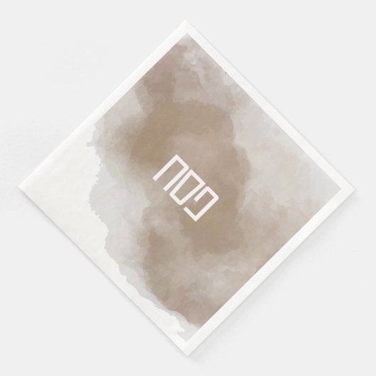 Kupfer Wasserfarbe Pesach Napkins Serviette (Ecke)