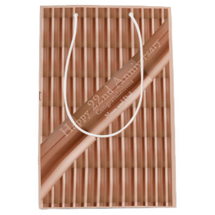 Kupfer zum 22. Hochzeitstag Mittlere Geschenktüte