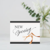 Kupferband und Schere - neue Einladung (Stehend Vorderseite)