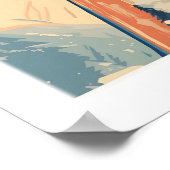 Kupferberg Reiseplakat Sonnenuntergang Skigebiete  Poster (Ecke)