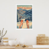 Kupferberg Reiseplakat Sonnenuntergang Skigebiete  Poster (Küche)