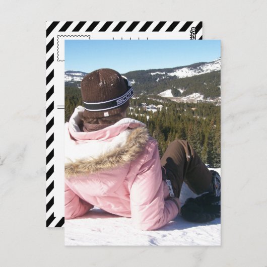 Kupferbergssnowboard Postkarte (Vorne/Hinten)