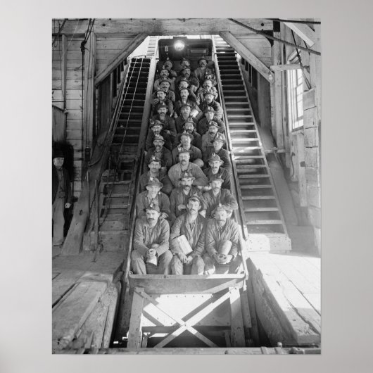 Kupferbergwerk, 1906. Vintages Foto Poster (Vorne)