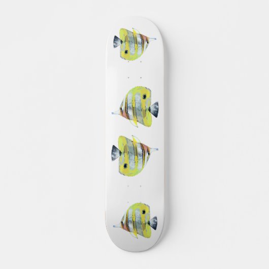 Kupferbinden-Schmetterlingsfisch Skateboard (Vorne)